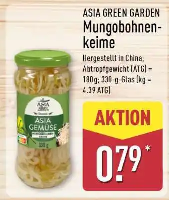 Aldi Nord ASIA GREEN GARDEN Mungobohnenkeime Angebot
