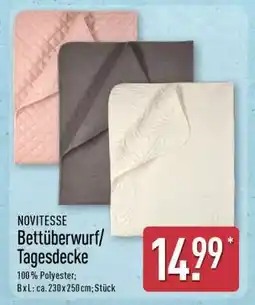 Aldi Nord NOVITESSE Bettüberwurf/Tagesdecke Angebot