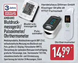 Aldi Nord AMBIAO Blutdruckmessgerät/Pulsoximeter/Ohrthermometer Angebot