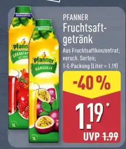 Aldi Nord PFANNER Fruchtsaftgetränk Angebot