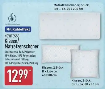 Aldi Nord NOVITESSE Kissen/Matratzenschoner Angebot
