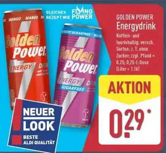 Aldi Nord GOLDEN POWER Energydrink Angebot