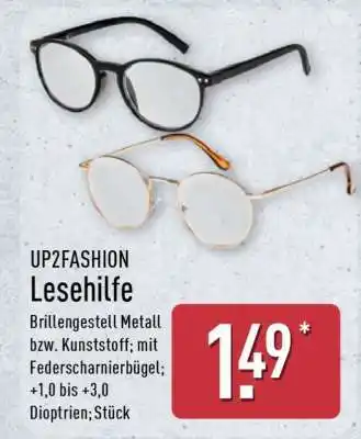 Aldi Nord UP2FASHION Lesehilfe Angebot