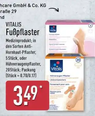Aldi Nord VITALIS Fußpflaster Angebot