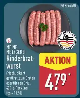 Aldi Nord MEINE METZGEREI Rinderbratwurst Angebot
