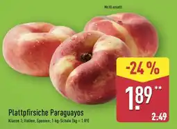 Aldi Nord Plattpfirsiche „Paraguayos“ Angebot