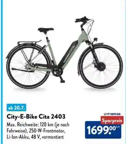 Aldi Nord City-E-Bike Cita 2403 Angebot
