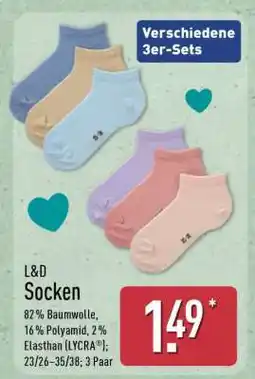Aldi Nord L&D Socken Angebot