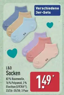 Aldi Nord L&D Socken Angebot