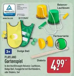 Aldi Nord PLAYLAND Gartenspiel Angebot