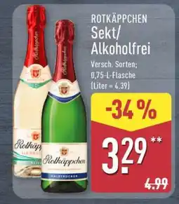 Aldi Nord ROTKÄPPCHEN Sekt/Alkoholfrei Angebot
