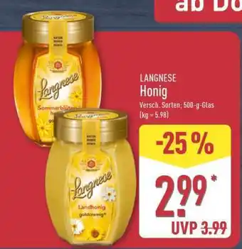 Aldi Nord Langnese Honig Angebot