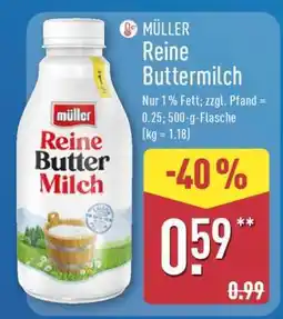 Aldi Nord MÜLLER Reine Buttermilch Angebot