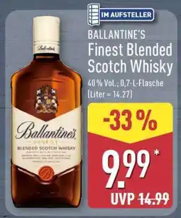 Aldi Nord Ballantine’s Finest Blended Scotch Whisky Angebot