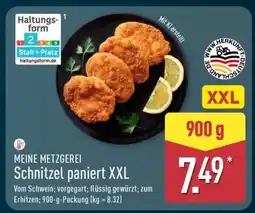 Aldi Nord Schnitzel paniert XXL Angebot