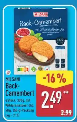 Aldi Nord Back-Camembert Angebot