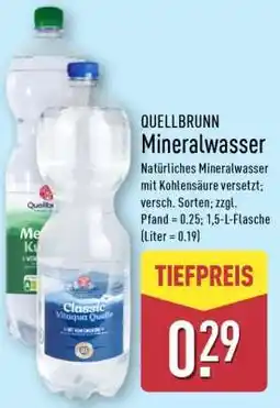 Aldi Nord QUELLBRUNN Mineralwasser Angebot