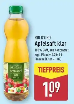 Aldi Nord RIO D'ORO Apfelsaft klar Angebot