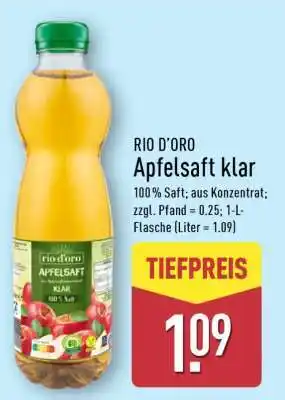 Aldi Nord RIO D'ORO Apfelsaft klar Angebot