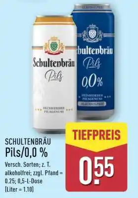Aldi Nord SCHULTENBRÄU Pils/0,0 % Angebot