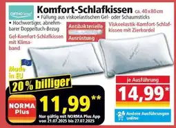 Norma Komfort- Schlafkissen Angebot