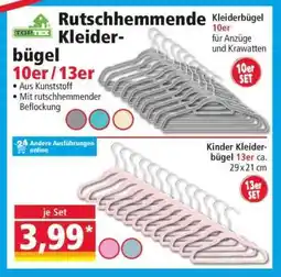Norma Rutschhemmende Kleiderbügel 10er/13er Angebot