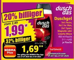 Norma Duschgel Angebot