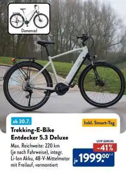 Aldi Nord Trekking-E-Bike Entdecker 5.3 Deluxe Angebot