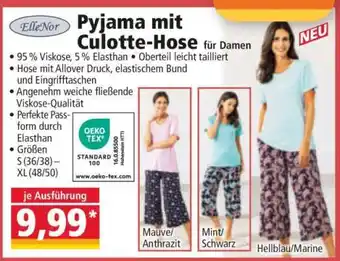 Norma Pyjama mit Culotte-Hose Angebot