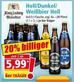 Norma König Ludwig Weissbier Hell/Dunkel/Weißbier Hell Angebot
