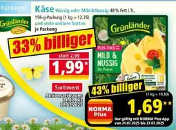 Norma Grünländer PLUS-PACK MILD & NUSSIG Angebot