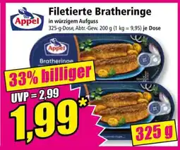 Norma Filetierte Bratheringe Angebot