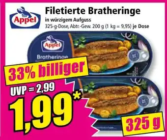 Norma Filetierte Bratheringe Angebot