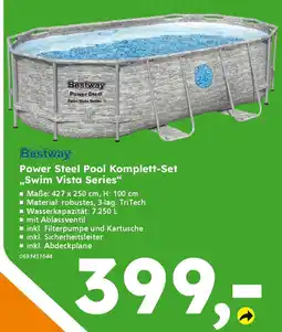 Globus Baumarkt Bestway Power Steel Pool Komplett-Set ,,Swim Vista Series" Angebot