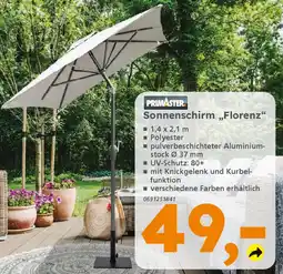 Globus Baumarkt PRIMASTER Sonnenschirm,,Florenz" Angebot