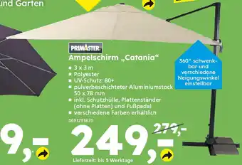 Globus Baumarkt PRIMASTER Ampelschirm,,Catania" Angebot