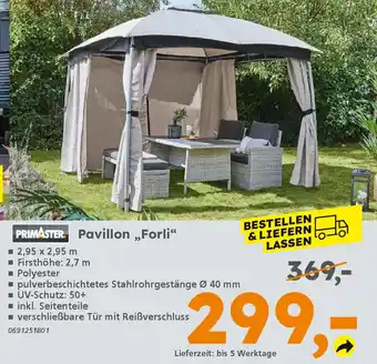Globus Baumarkt PRIMASTER Pavillon ,,Forli❝ Angebot