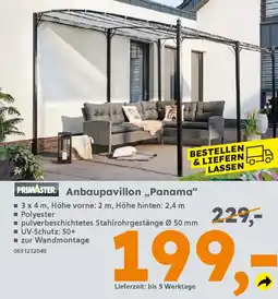 Globus Baumarkt PRIMASTER Anbaupavillon „Panama“ Angebot