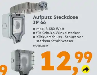 Globus Baumarkt Aufputz Steckdose IP 66 Angebot