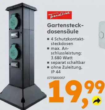 Globus Baumarkt TrendLine Gartensteck- dosensäule Angebot