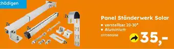 Globus Baumarkt Panel Ständerwerk Solar Angebot