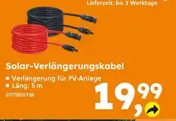 Globus Baumarkt Solar-Verlängerungskabel Angebot