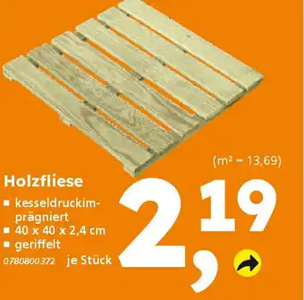 Globus Baumarkt Holzfliese Angebot