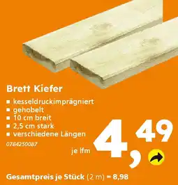 Globus Baumarkt Brett Kiefer Angebot
