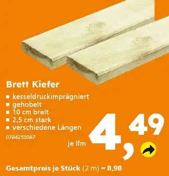 Globus Baumarkt Brett Kiefer Angebot