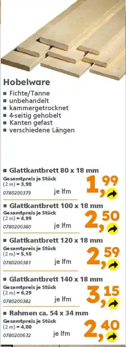 Globus Baumarkt Hobelware Angebot