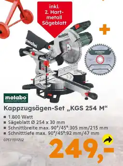 Globus Baumarkt metabo Kappzugsägen-Set „KGS 254 M❝ Angebot