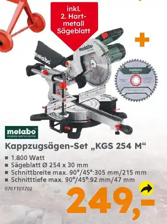 Globus Baumarkt metabo Kappzugsägen-Set „KGS 254 M❝ Angebot