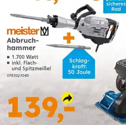 Globus Baumarkt meister Abbruchhammer Angebot