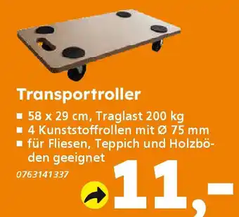 Globus Baumarkt Transportroller Angebot